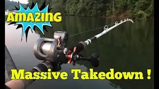 Massive Take-Down on the Tennessee River featuring a Giant Flathead Catfish.