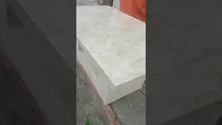 meja marmer putih kaki model U Tulungagung