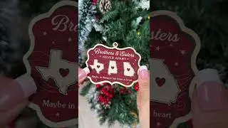 Custom Wood Ornament - Gifts For Brother, Sister - Sibling Love Knows No Borders - POP-MQ0563-V1.3