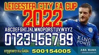 Leicester City FA CUP 2022 Football Font By black Font Free All Download for OTF And AI 2022