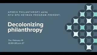 Decolonize Philanthropy