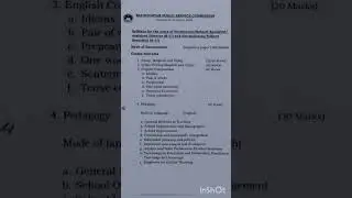 BPSC Syllabus for the posts of Headmaster/Subject Specialist/Assistant Director and Headmistress