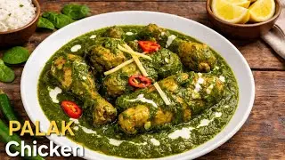 Куриное карри с палаком | Рецепт курицы со шпинатом | Курица с саагом
