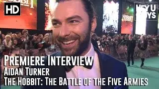 Aidan Turner Interview - The Hobbit: The Battle of the Five Armies Premiere