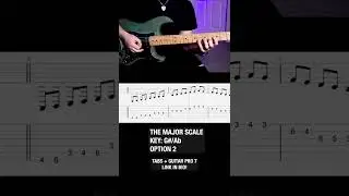 G#/Ab Major Scale Guitar Option 2 With Tabs 🎓 #shorts