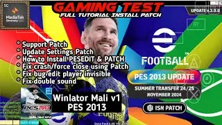 Winlator Mali v1 PES 2013 | ISN PATCH FINAL SUMMER 2025 | Install Patch | Mediatek Dimensity 1200