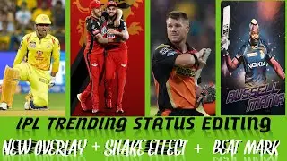 IPL status editing tutorial 2021/New status for ipl coming soon/ipl status making tutorial/status
