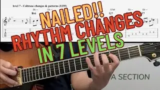 Rhythm changes easy to advance solo ideas you don't want to miss/7 levels for A section