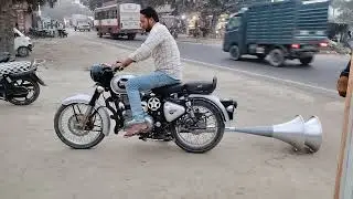 bullet motorcycle mein silencer jod Diya bullet cycle motor cycle mein Horan jod Diya Horan Horan