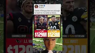 TJ Watt new contract breaks record #tjwatt #pittsburghsteelers