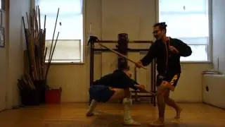 Gordon McAdam from Combat Arts demonstrates thai boxing, kali and silat moves