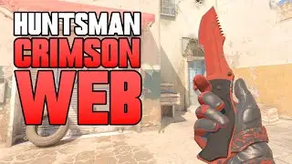 ★ CS2 Huntsman Knife Crimson Web (FACTORY NEW) | CS2 Knife Gameplay