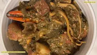 Gbagbafofo / Okra Pepper Soup and Starch