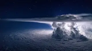 ISS Flying over the Earth Lightning show from SPACE Full HD
