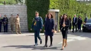 Ambassador Shea presenting her credentials to President Aoun