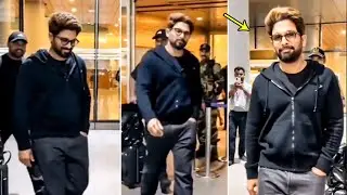Allu Arjun Latest Visuals At Mumbai Airport | #AA22xA6 | Filmy Hunk