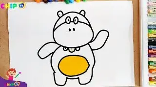 Animal to draw paint colours for kids. Paint colouring pages for kids