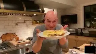Chef Michael Symon shares a breakfast option for dinner during All for The Land COVID-19 relief live