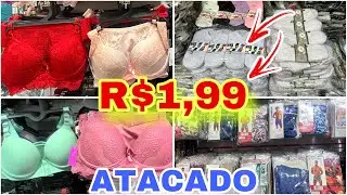 CALCINHAS R$1,99 LINGERIES, MEIAS R$1,25 ATACADO- MAIS BARATO QUE A SHOPEE 🔥