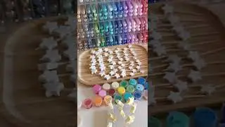 Prepare some star beads with me✨✨#beads #beadsjewellery #clay #claybeads #beadbracelet