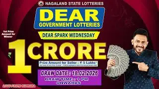 LOTTERY LIVE DEAR 1 PM 18.02.2026 NAGALAND STATE LOTTERY LIVE DEAR LOTTERY LIVE LOTTERY SAMBAD LIVE