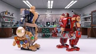 LEGO Marvel Avengers Mech Battle &ndash; The Ultimate Armor Hall | Stop-Motion