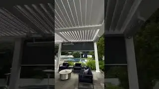 Louvered roof motorized pergola by breslow
