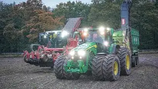 Seltenheit Grimme Maxtron!🤯 John Deere 8r mit Hawe ÜLW auf Bandlaufwerk!