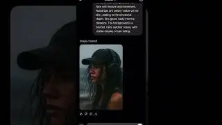 AI Portrait Transformation - Rainy Mood Close-Up #AIPortrait#RainyPortrait#VisualAiHacks#raineffect