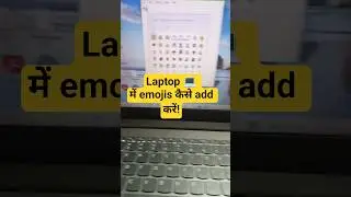 💯💻Laptop Emoji Shortcut Key | Shortcut Key to Open Emoji in Laptop #shorts#tech#pc#emoji#techibhanu