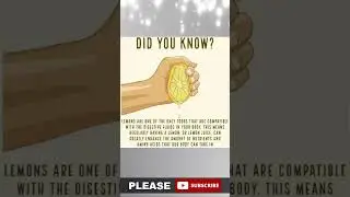 Lemon Health Benefits / Lemon Nutrition Facts #shorts