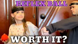 Reflex Ball Review (the ball on a string that you punch) MMA coach & daughter try it out