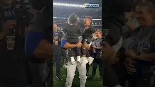 Teoscar Hern&aacute;ndez celebrates being a World Series champion with his family!! #shorts #dodgers #mlb