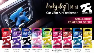Kogado Lucky Dog 3D car air freshener, lovely design, powerful scent,  a joy for the driving journey