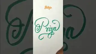 name Calligraphy|| calligraphy by deepu #priya #name #calligraphy #reels #trending #shorts #tiktok