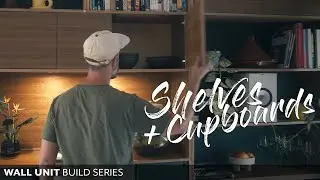 DIY Wall Unit Cabinets, Shelves, Lighting & Hidden Features! - Wall Unit DIY Build Series