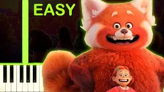 1 TRUE LOVE | TURNING RED - EASY Piano Tutorial