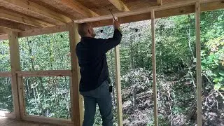 Transforming the back porch into a Kitchen || Kentucky Cabin Build