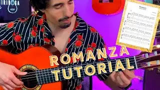 Как играть романсы (испанский романс) с табулатурой | Урок игры на испанской классической гитаре ...
