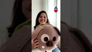 #shorts Almofada Hamburc&atilde;o em croch&ecirc; com os fios Ateli&ecirc; e Balloon Amigo - Dia do Hamb&uacute;rguer