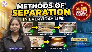 Class 6 Method Of Separation One Shot | New NCERT Science | Crash Course day 20 | By Nikki Ma'am