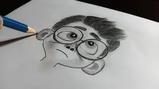 Cute Cartoon Face Drawing | Easy Pencil Sketch Step by Step