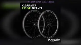 A must-have product! ELITEWHEELS EDGE Gravel Wheels Ultralight 1356g Wing 20 Spoke For Racing Bike