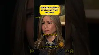 Jennifer Aniston on DIVORCE from Brad Pitt 🤯 #shorts