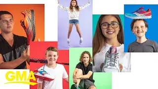 Kids design shoes to help benefit other patients just like them l GMA