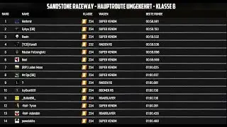 Wreckfest sandstone raceway main route reverse WR [B CLASS] Super Venom-58.991