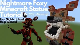 Nightmare Foxy Minecraft Statue Tutorial (Five Nights at Freddy's: Help Wanted)