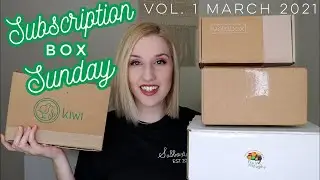 Подписка на воскресенье | Том 1, март 2021 г. | Fruit For Thought, Kiwi Eco, Etoile Box, Vellabox