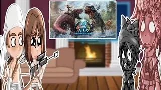 Dino's react to Ark survival ascended launch trailer (Gacha ciub)