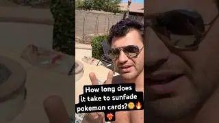 How long does it take to sun fade sun bleach pokemon cards? #pokemonchannel #pokemongame  #pokemon